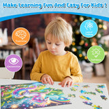 100 Piece Puzzles Raibow Unicorn Puzzle for Kids Ages 4-8 8-10, 100 Piece Jigsaw Puzzle for Adults Toddler Children Learning Educational Puzzles Toys Birthday Gifts for Girls Boys NeveSono