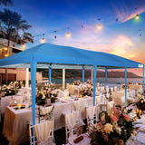 COBIZI 10x30 Canopy Party Tent with 5 Walls 10x30 Pop Up Tent for Parties Waterproof UPF 50+ Outdoor Commercial Event Tent for Party Backyard Gazebo Canopy with Sidewalls & Sandbags(10x30ft) COBIZI