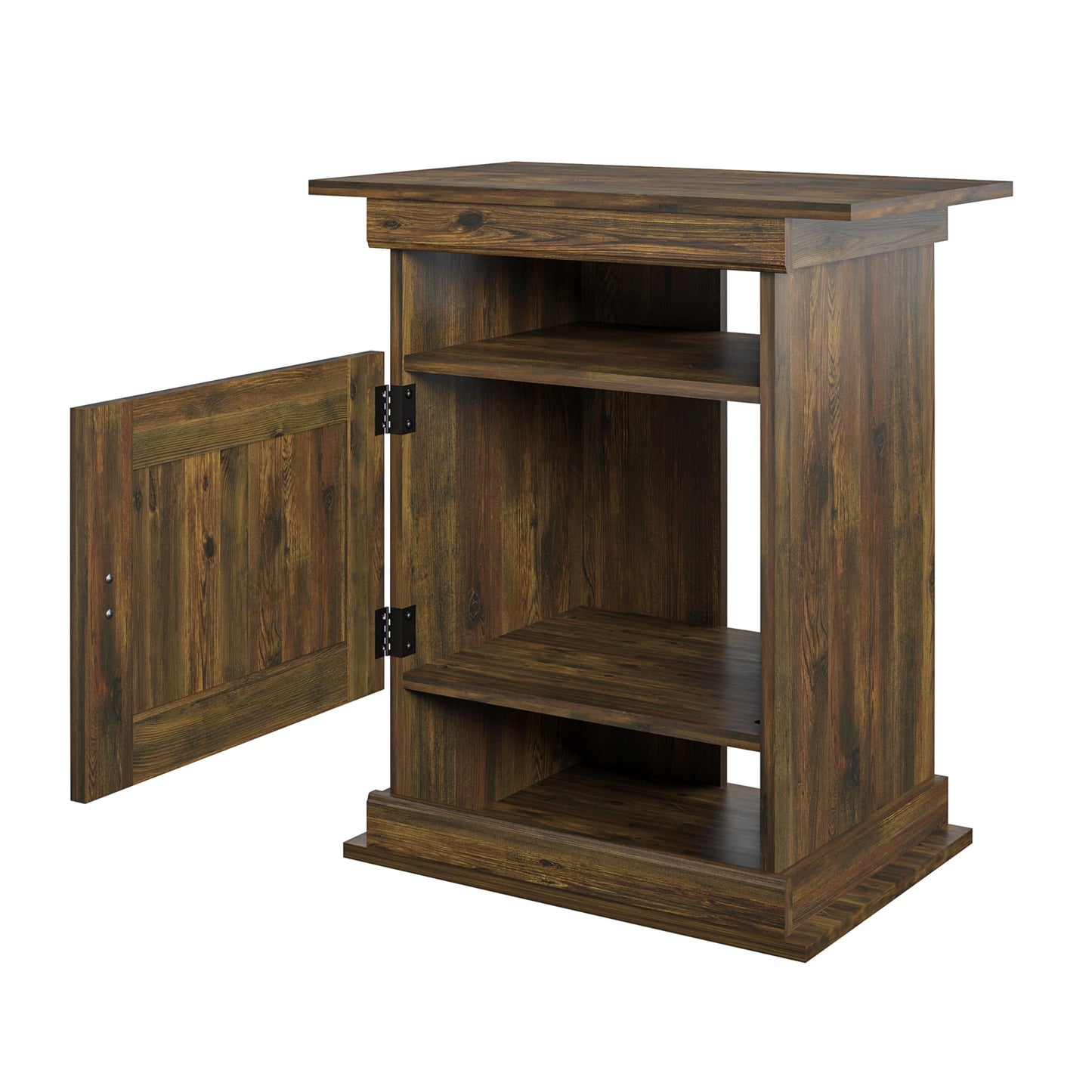 Flipper Farmington Aquarium Stand, Rustic - WoodArtSupply