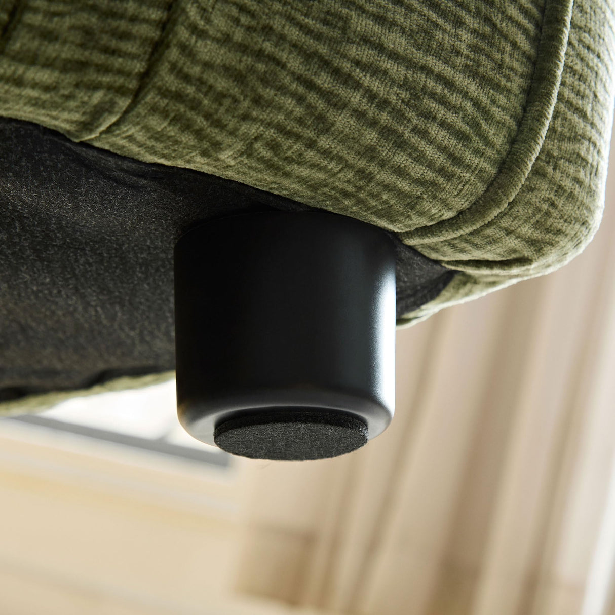 KEIKI 92" Oversized Curved Shaped Upholstered Modular Sectional Sofa, Minimalist 4-Seater Couch with Seat Cushions and Ergonomic Backrest, No Assembly Required, for Apartment, Living Room, Green KEIKI