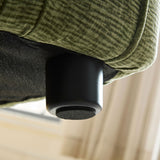 KEIKI 92" Oversized Curved Shaped Upholstered Modular Sectional Sofa, Minimalist 4-Seater Couch with Seat Cushions and Ergonomic Backrest, No Assembly Required, for Apartment, Living Room, Green KEIKI