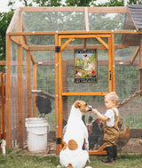 CrazySign Funny Chicken Sign Chicken Coop Sign Wall Decor I Just Want To Work In My Garden Outdoor And Hang Out With My Chickens ，8" x 12" (276) CrazySign
