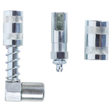 ARES 54017 – 2-Piece Grease Gun 90-Degree Adapter Set – Includes Quick Connect Coupler Style and Quick Connect Slide-On Style Adapters ARES