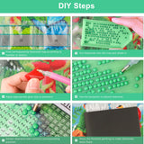 HEIBAGO Flamingo Diamond Art Kits for Adults, 5D Full Drill Round Bird Painting Gems with Beach Diamond Painting, Diamond Dots Perfect for Home Wall Decor 12x16inch HEIBAGO