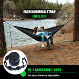Hammock Straps – Camping Hammock Tree Straps Set, 20 ft Long Combined, 30+2 Loops, 2000 LBS Heavy Duty Straps for Hammock Suspension System Kit Raweao