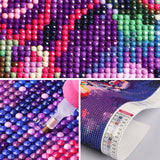 SENQAO Bus Diamond Painting Kits for Adults, Car Flower Full Drill Diamond Dots Paintings for Beginners, Round 5D Paint with Diamonds Pictures Gem Art Painting Kits DIY Crafts Kits 12x16inch SENQAO