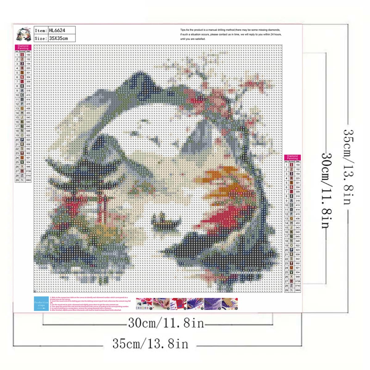 GEMFAMILY Diamond Painting Kits for Adults Beginner,5D Diamond Art Kits for Courtyard Under The Cherry Blossom, DIY Full Drill Landscape Diamond Dot Gem Art Kits for Home Decor 13.8 x 13.8 Inch GEMFAMILY