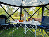 EVER ADVANCED Pop Up Gazebo Screen House Tent for Camping 11.5 ft for 8-10 Person Instant Canopy Shelter with Netting Portable for Outdoor, Backyard EVER ADVANCED