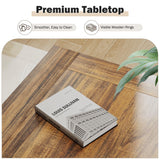 Lareth Coffee Table 31.5 in Farmhouse Center Table with X Design Wooden Pedestal for Living Room, Small Square Home Office Tea Accent Table for Dining Room Apartment, Antique White Lareth