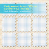 Yiitoll Blocking Mats for Knitting, Extra Thick Knitting Blocking Mat with Grid Lines, 9 Packs Crochet Blocking Board for Needlepoint or Crochet Includes 100 T-pins and Storage Bag Yiitoll