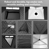 WILLOWYBE Outdoor Sauna Tent Pro - 4-Person, All-Weather, Insulated, Solid, Panoramic View, Easy Setup WILLOWYBE