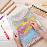 12 Pcs 3 Sets Stretcher Bars for Needlework 6 Sizes Wooden Canvas Stretcher Bars with 40 Thumb Tacks and Tacks Remover for Needlepoint Embroidery Stitch Frame Set Bundle with Crafts Tonyutech