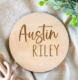Personalized Newborn Announcement Sign for Hospital - Single Sided - Wooden Birth Announcement Sign - Name Baby Announcement Sign Customized Gender Generic