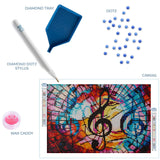 DIAMOND DOTZ Triple Treble Music Diamond Painting Kits for Adults - Diamond Art Kits a Relaxing Creative Craft Kit with Dotz Gems 10.6"x15.7" DIAMOND DOTZ