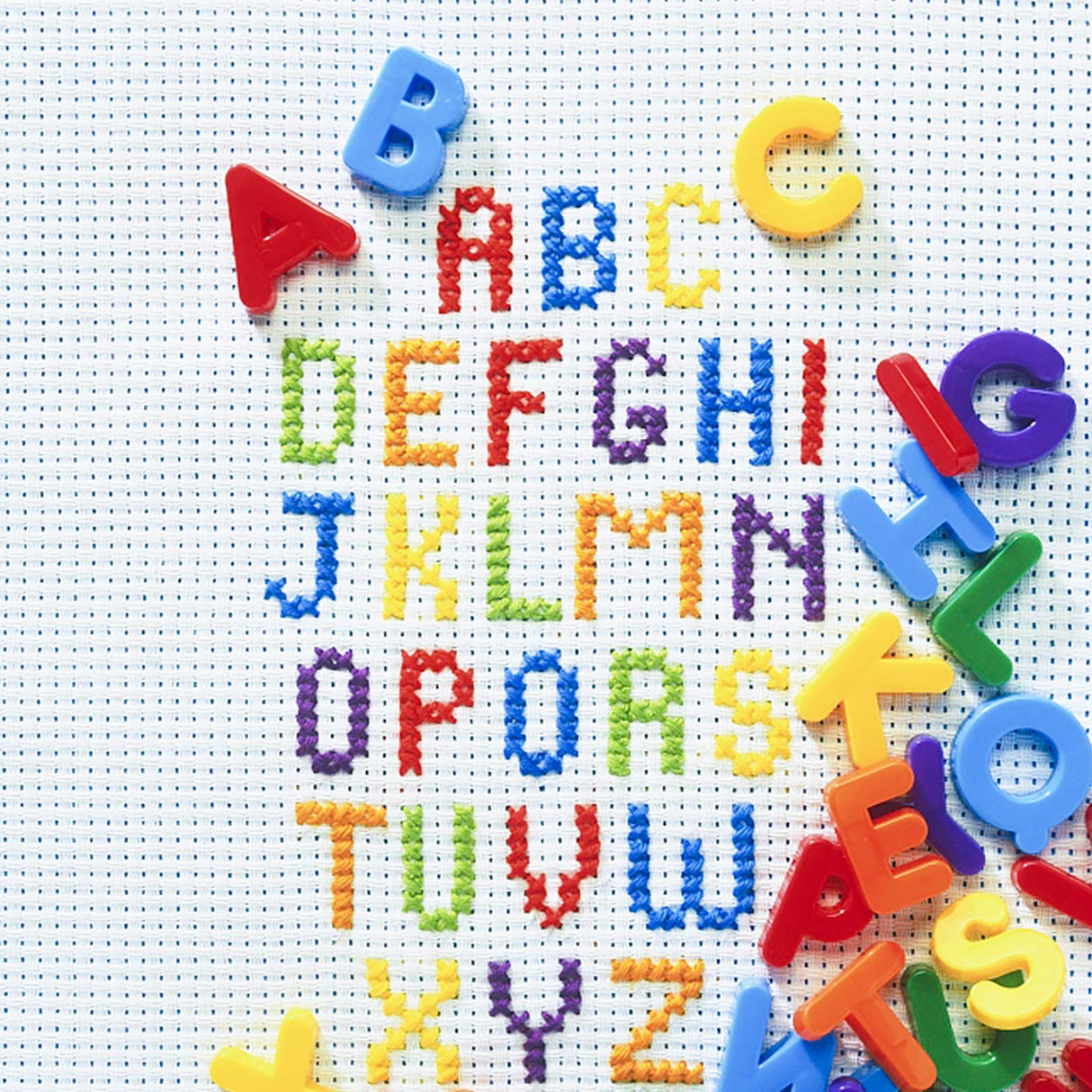 Similane 6 Pieces Aida Cloth 14 Count Cross Stitch Fabric, White, 12 by 18-Inch Similane