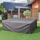 U-MAX Patio Furniture Set Cover, Outdoor Patio Table and Chair Set Covers for Backyard, Waterproof & Large Rectangle Patio Table Cover 90.5"x72.5"x27.5", Grey U-MAX