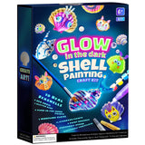 EPUMP Shell Painting Kit for Kids - Glow in The Dark Arts and Crafts for Boys Girls Ages 6-12, Kids Crafts 8-12, Art Supplies, Creative Arts and Crafts Toys Christmas Birthday Party Gifts EPUMP