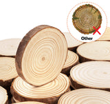 Lemonfilter Natural Wood Slices 50 Pcs 2.4-2.8 Inches Craft Unfinished Wood kit Wood Coasters Wooden Circles Christmas Wood Ornaments Tree Slices for Arts Crafts Wedding Christmas DIY Projects Lemonfilter