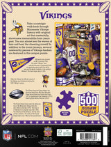MasterPieces Game Day 500 Piece Jigsaw Puzzle for Adults - NFL Minnesota Vikings Locker Room - 15"x21" Masterpieces