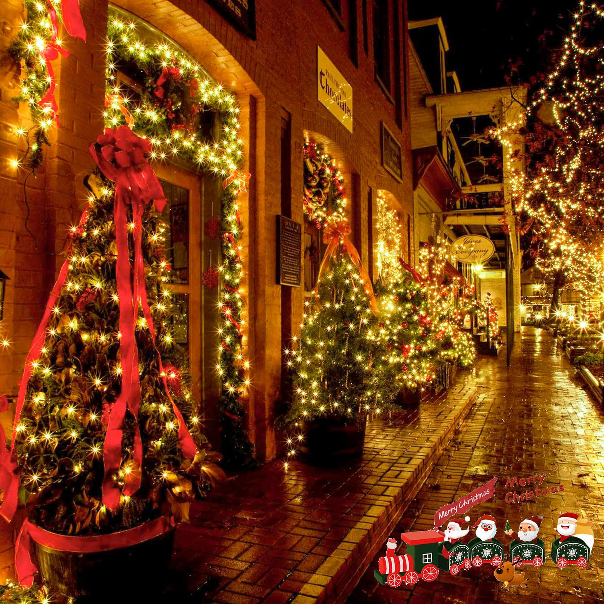 SANJICHA 2-Pack 66FT 200 LED Christmas Lights, Extendable Christmas Tree Lights with Timer & Memory Function, Waterproof Green Wire Outdoor String Lights Indoor with 8 Lighting Modes (Warm White) SANJICHA