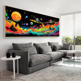 VAIIEYO Large Diamond Art Kits for Adults Planet, Diamond Art Mountain Landscape, Large Diamond Painting Kits Full Drill Round Rhinestone Craft Canvas for Home Wall Decor Gift 12x31 inch VAIIEYO