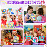 Poke in Art for Kids Unicorns Rainbow Mermaid Butterfly Cupcake Arts and Crafts for Kids 4-8 Boys Girls Home Decor Birthday Christmas Gifts 6 DIY Themes Creative Activity Game Plunack