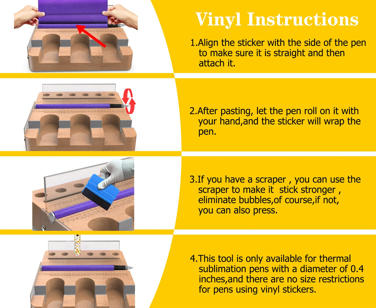 DAFENCHI Sublimation Pen Pincher, Pen Sublimation Tool, Pen Clamp for Sublimation Blank Pens & Vinyl Stickers, Sublimation Crafting Pen Holder DAFENCHI