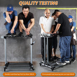 QTJH Heavy duty garden tool organizer garage storage holder storage large long farming tools lawn tool metal rack shovel and rake organizer QTJH