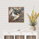 MEIYUDA Cat Diamond Painting Kits for Adults, 5D Flower Cat Special Shape Diamond Art Kits for Adult Beginners, DIY Diamond Art Crystal Rhinestones for Home Walls Decor 12x12inch MEIYUDA