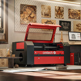 OMTech 60W CO2 Laser Engraver with LightBurn, 28x20 Inch Laser Engraving Cutting Machine with Autolift 4 Way Pass Air Assist Water Pump, Commercial Laser Engraver Cutter for Wood Glass Acrylic More OMTech