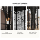 Outsunny 10' x 12' Patio Gazebo with Corner Frame Shelves, Double Roof Outdoor Gazebo Canopy Shelter with Netting for Patio, Wedding, Catering & Events, Gray Outsunny