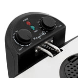 MegaChef Electric Oil Deep Fryer with Adjustable Temperature Control and Timer (3.17 Quart) Megachef
