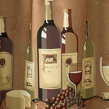 CHF Industries Wines Kitchen Curtain Set 24-inch Length