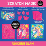 Mudpuppy Unicorn Magic - Scratch & Sparkle Art Activity Kit Featuring Fun Illustrations of Unicorns for Children Ages 5 and Up Mudpuppy