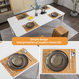 Placemat Bamboo placemat Non-Slip placemat Table mat Insulated Non-Slip mat Wine Glass and Wine Bottle mat WYRXFF