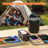 Pangootek 99Wh Portable Power Station, Portable Power Bank Generator with PD Fast Charging Built in Cables Battery Pack for Phone Laptop Home Use Outdoor Camping pangootek