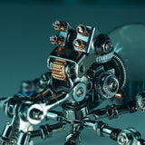 Mostarle Crystal Lamp Jumping Spider 3D Metal Puzzle, Arcynix DIY Model Kit Sci-Fi Mechanical Spider Steampunk Decor, Creative Gift & Futuristic Home Décor for Adults & Teens Arcynix