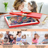 Acudotr Diamond Painting Kits for Adults, 5D DIY Diamond Art Kits for Beginners, Full Drill Diamond Painting Kits for Home Wall Decor, Dreamcatcher, 12x16 Inch Acudotr