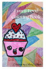 Funny Food Coloring Book WoodArtSupply