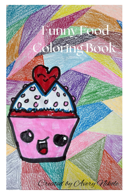 Funny Food Coloring Book WoodArtSupply