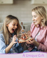 ROKR 3D Puzzles for Adults, Wooden Music Boxes-Cello, Model Kits for Adults, DIY Building Sets for Kids, Birthday Gifts Hobbies for Women Men ROKR