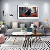 JOOZ Large Diamond Art Kits for Adults - 5D Wolf Diamond Painting Kits for Adults, DIY Full Drill Black Wolf Diamond Art Painting, Gem Painting Kit for Home Wall Decor 27.5 X 15.7 Inch JOOZ