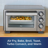 Oster Compact Countertop Oven With Air Fryer, Stainless Steel Oster
