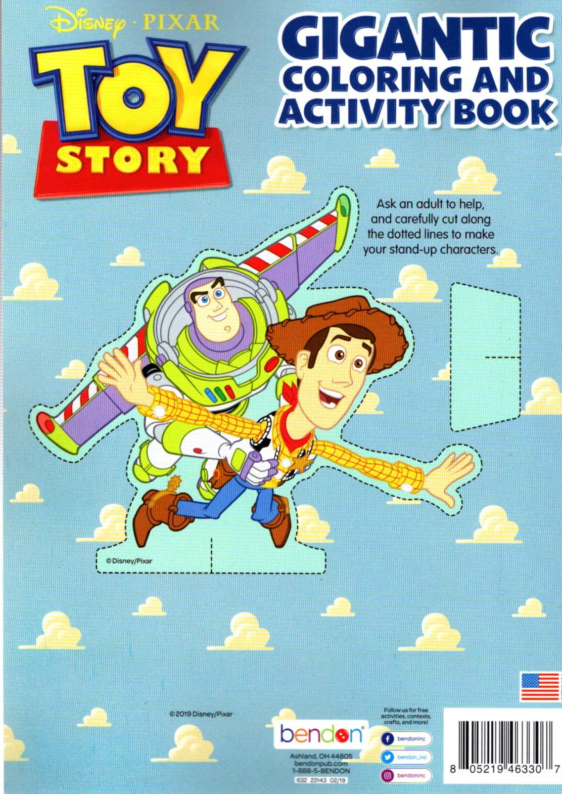 Pixar Disney Toy Story - Gigantic Coloring & Activity Book - 120 Pages Disney