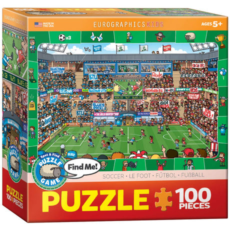 EuroGraphics Soccer Spot & Find 100 Piece Puzzle EuroGraphics