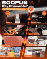 Grilling Gifts for Men Smoker Accessories - Silicone Basting Brush for Cooking All in One Oil Brush Cool Kitchen Gadgets Unique Gifts for Dad Son Grandfather Wife Fun Cooking Supplies SOOFUN