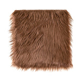 Qidkeo Faux Fur Fabric for Crafts, Gnomes, Animal Costumes, Cushions, Decorations Brown 10x10in Qidkeo