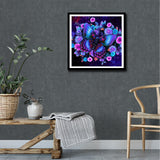 Huacan Butterfly AB Diamond Painting Kits, Full Drill Square Diamond Art Kit for Adults Butterfly Painting with Gem Wall Decor 11.8x11.8in/30x30cm lithographic Works of Art Huacan