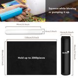 Sancallie Jigsaw Puzzle Mat Roll Up, 51"x34" Jigsaw Storage Felt Mat, Jigroll up to 2,000 Pieces, Gift Box with Drawstring Storage Bag, 3 Elastic Band, Hand Pump, Portable Puzzle mat Sancallie