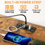 YaFiti TV Stand Dresser for Bedroom, Entertainment Center with Power Outlet for 50" TV, Dressers with 4 Fabric Drawers & Open Shelves for Living Room, Bedroom, Entryway, Rustic Brown YaFiti